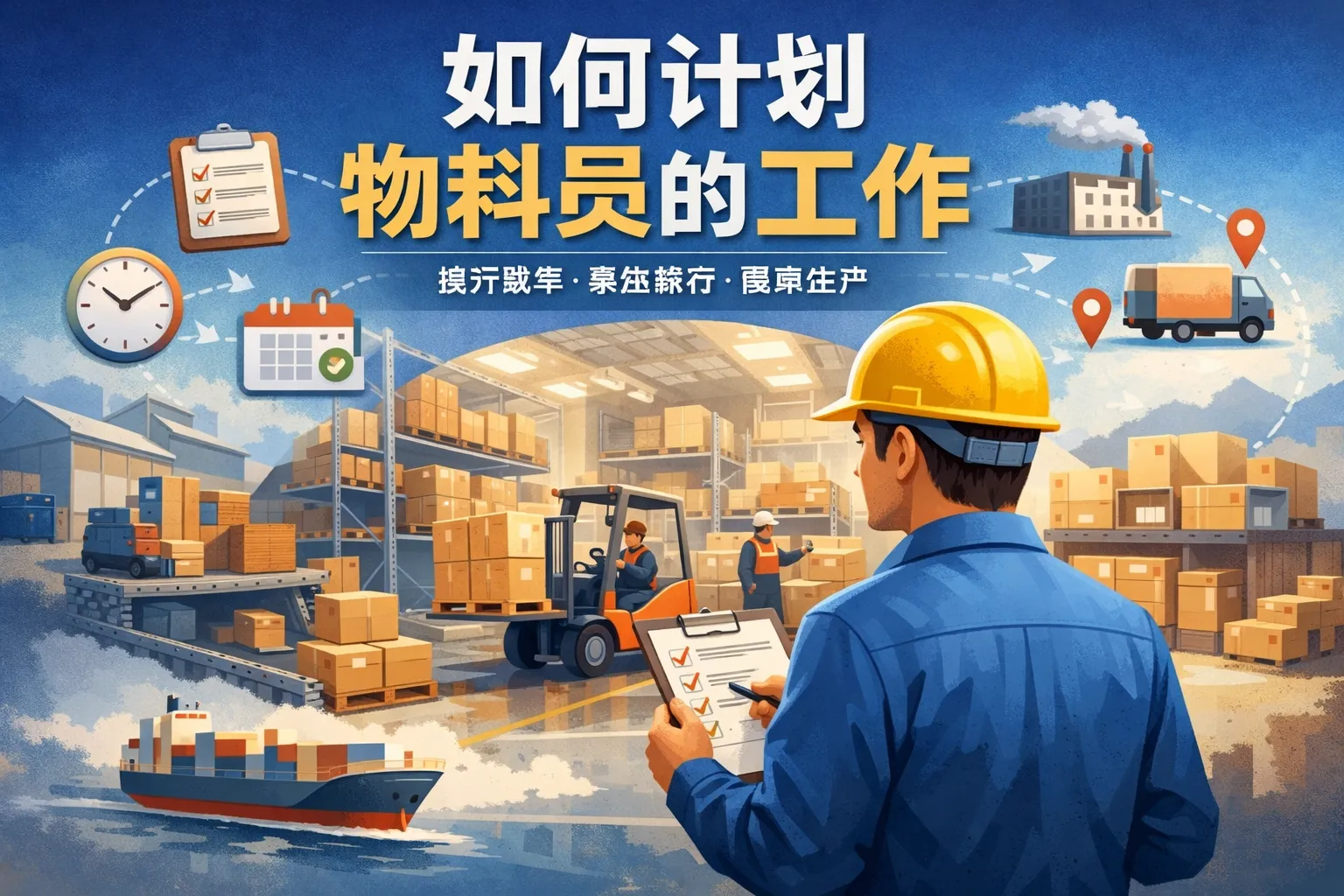 如何计划物料员的工作