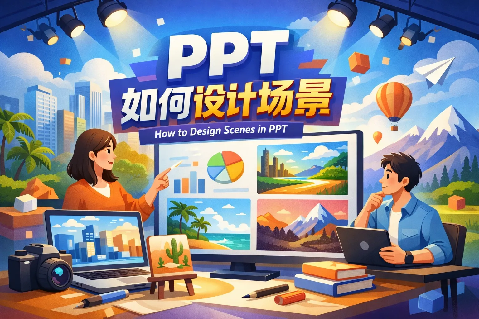 ppt如何设计场景