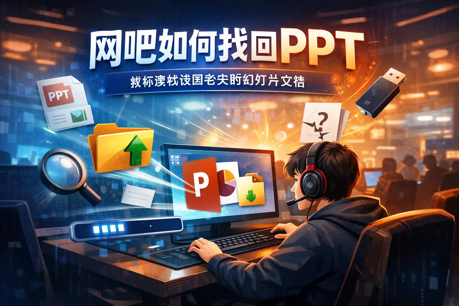 网吧如何找回ppt