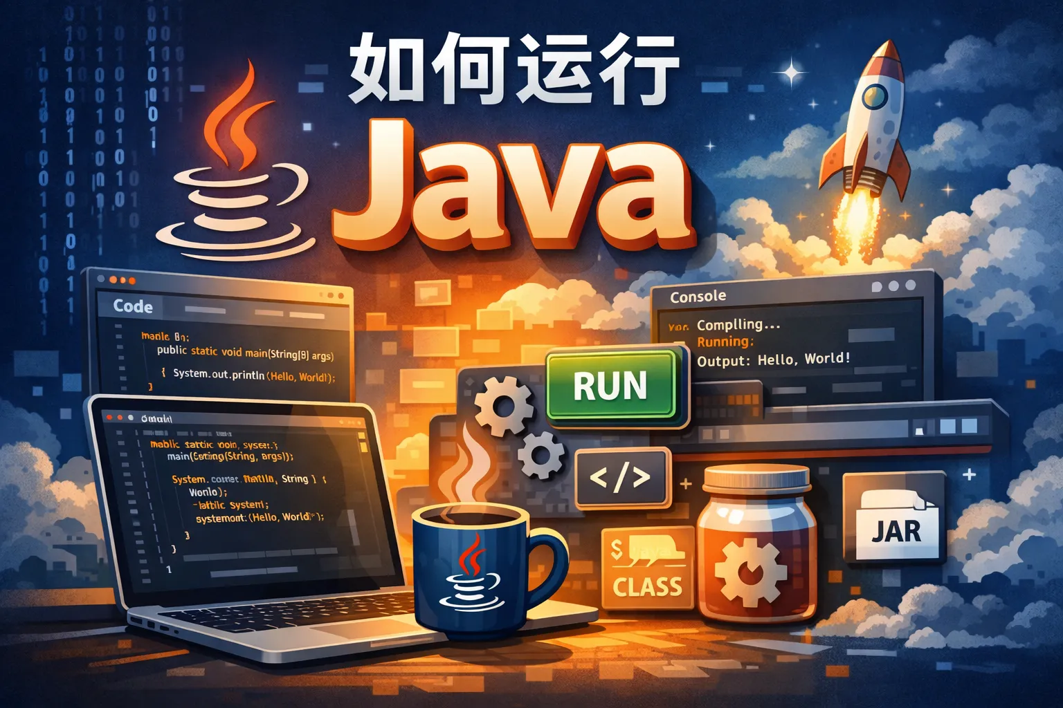 如何运行 java