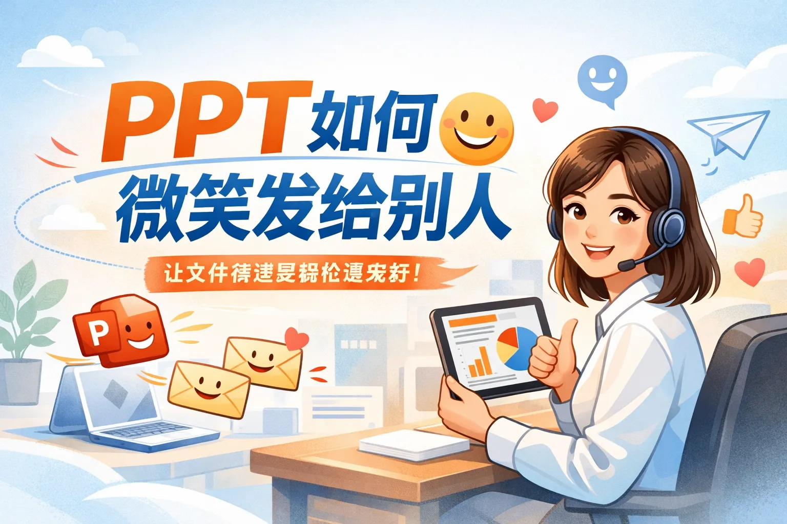 ppt如何微笑发给别人