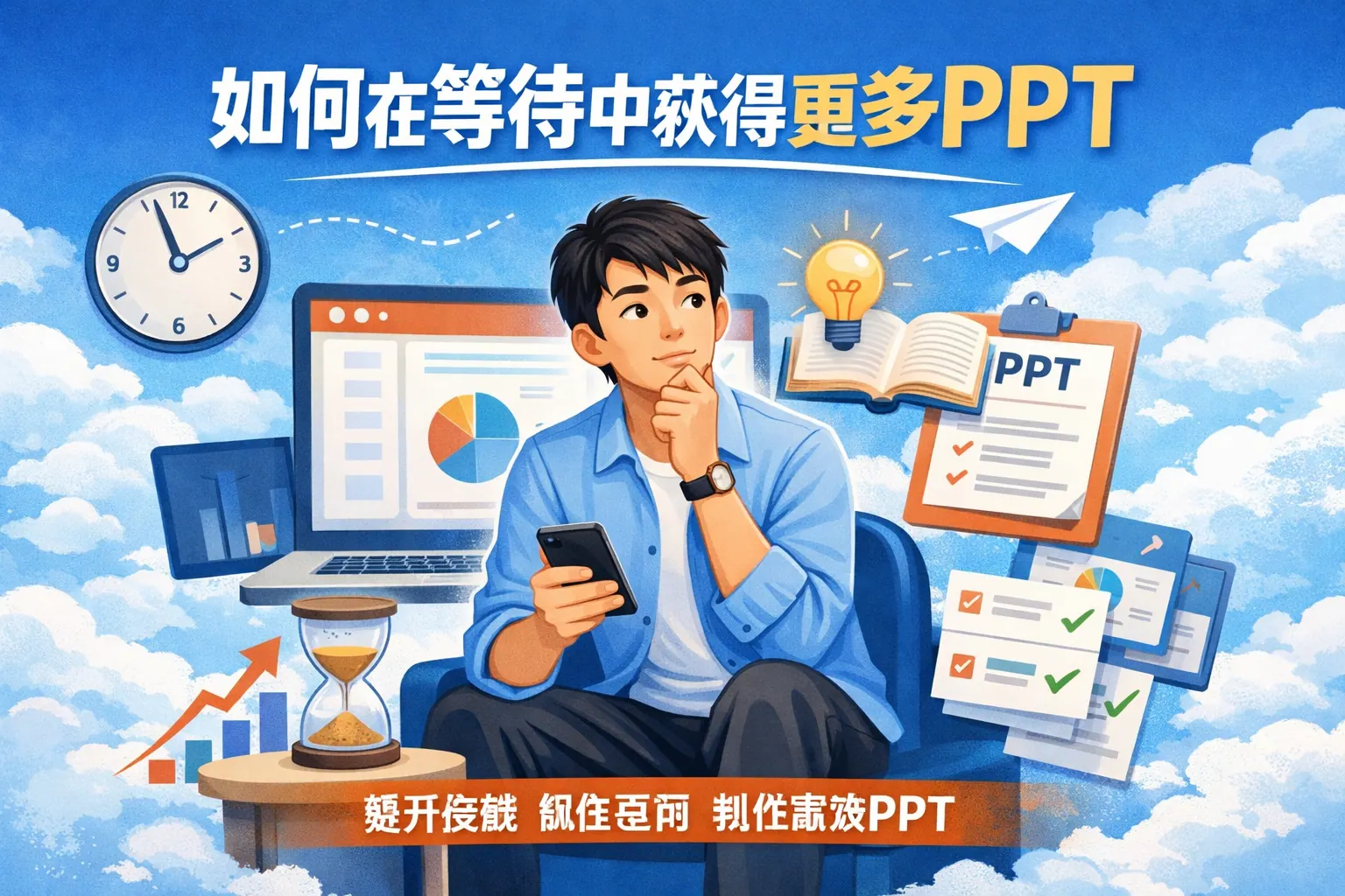 如何在等待中获得更多PPT