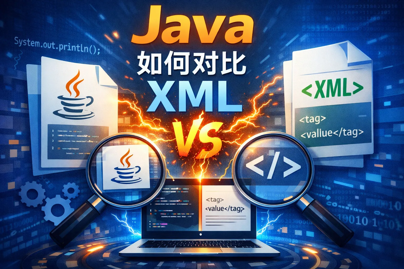 java如何对比xml