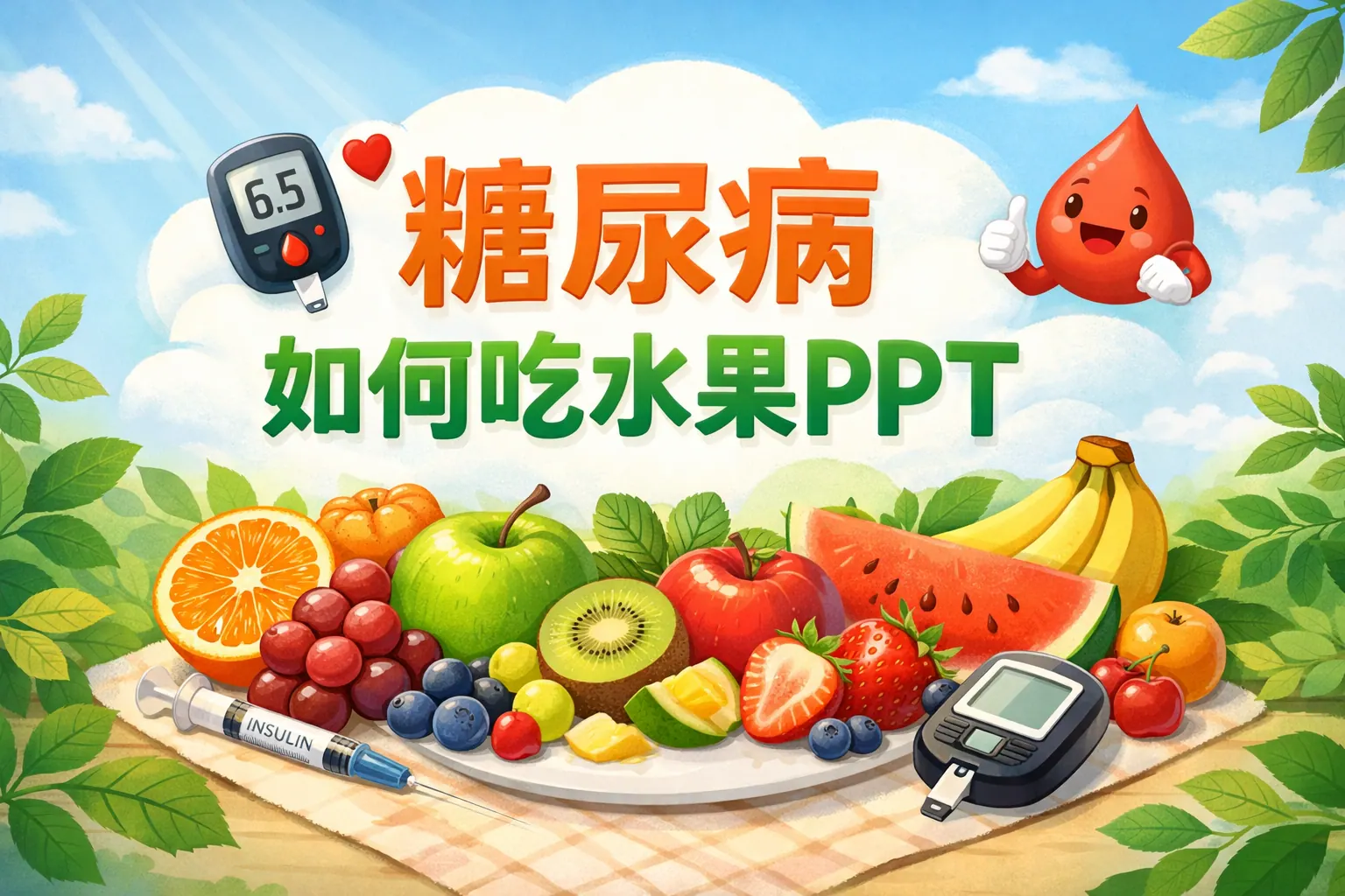 糖尿病如何吃水果ppt
