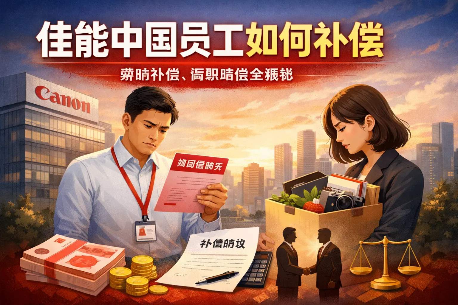 佳能中国员工如何补偿