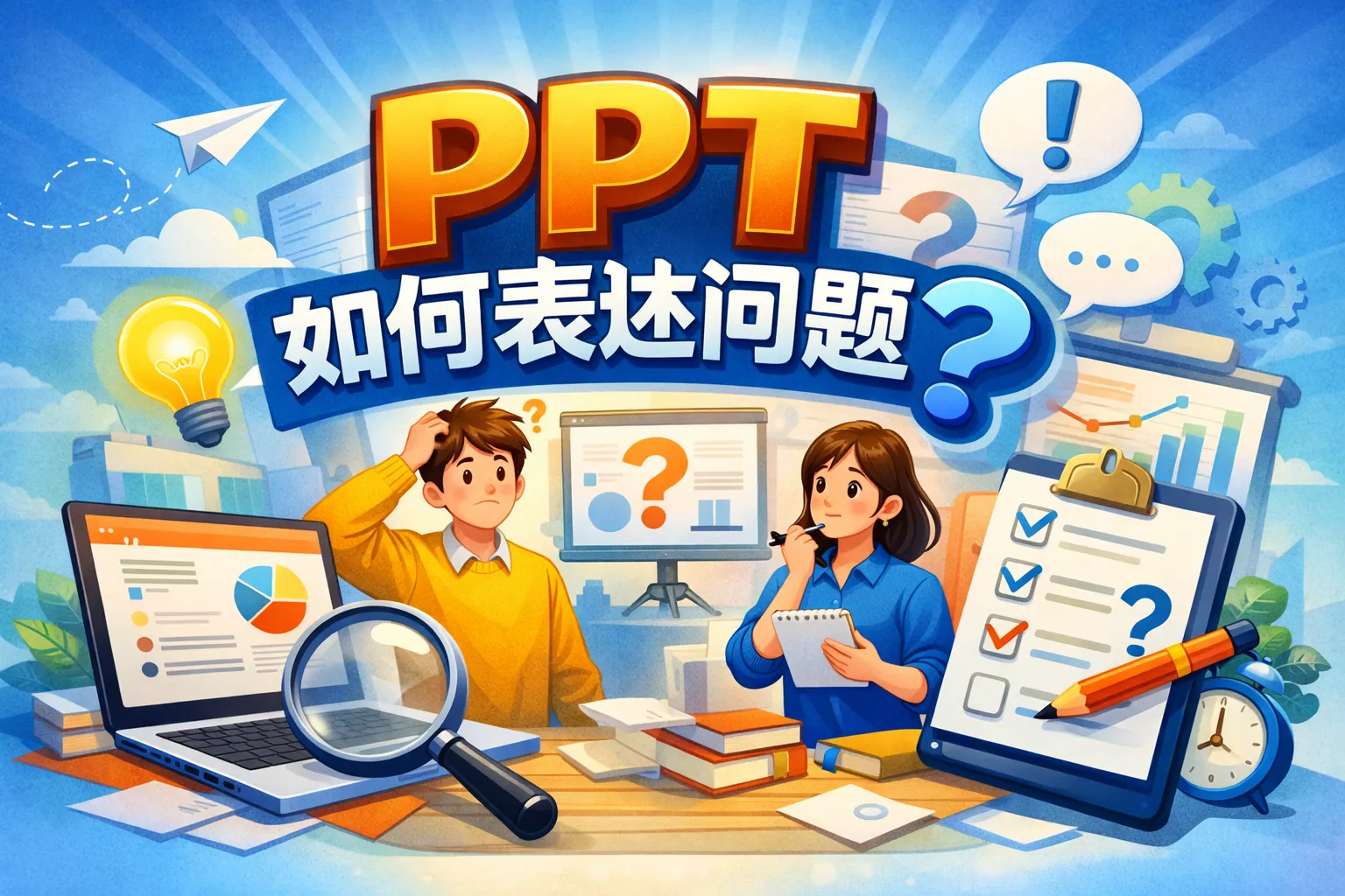ppt如何表述问题
