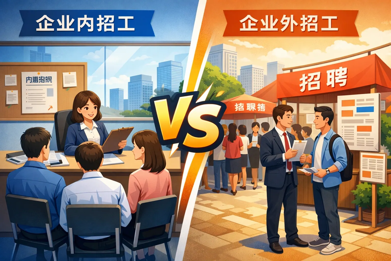 企业内招工与外招工区别