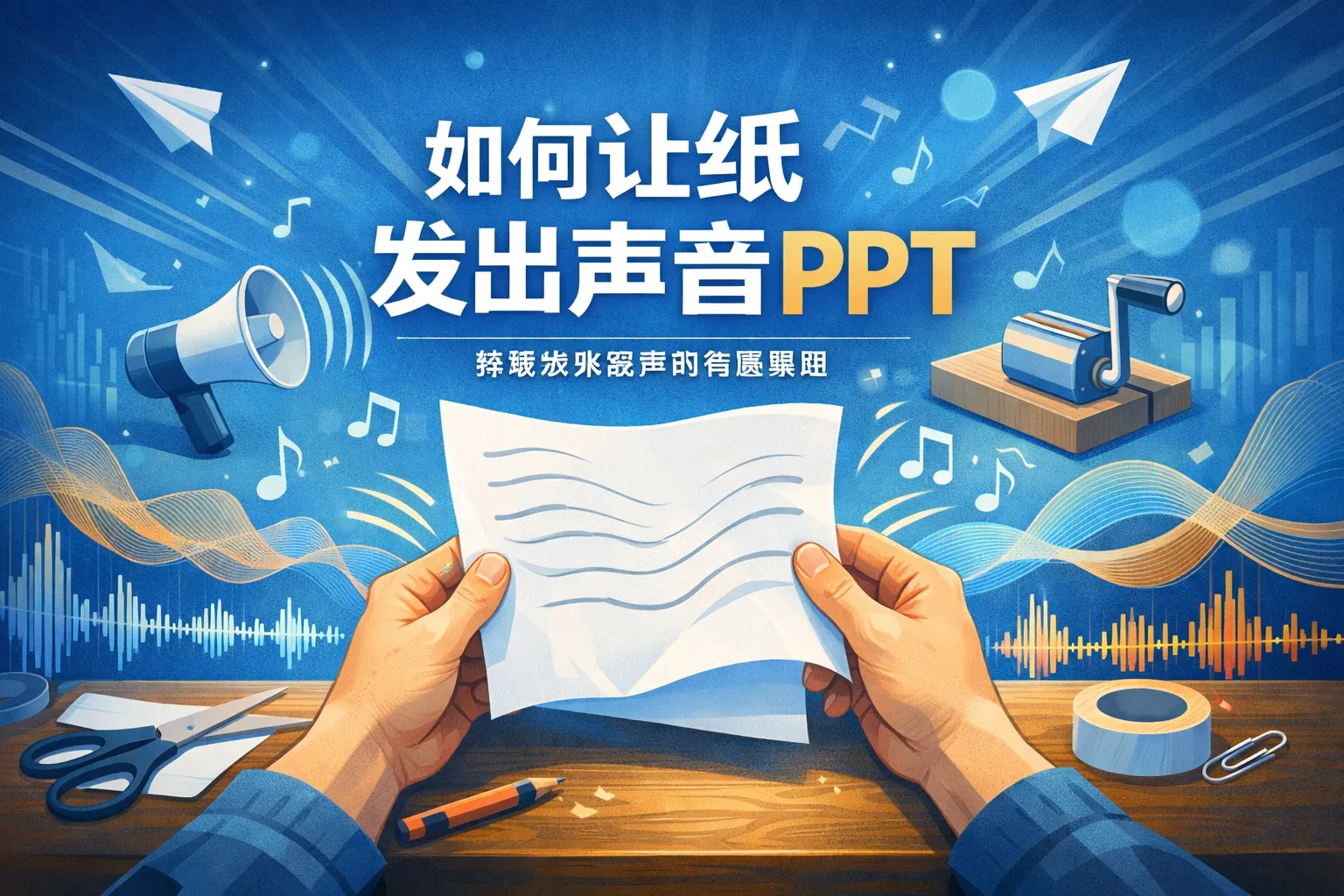 如何让纸发出声音PPT