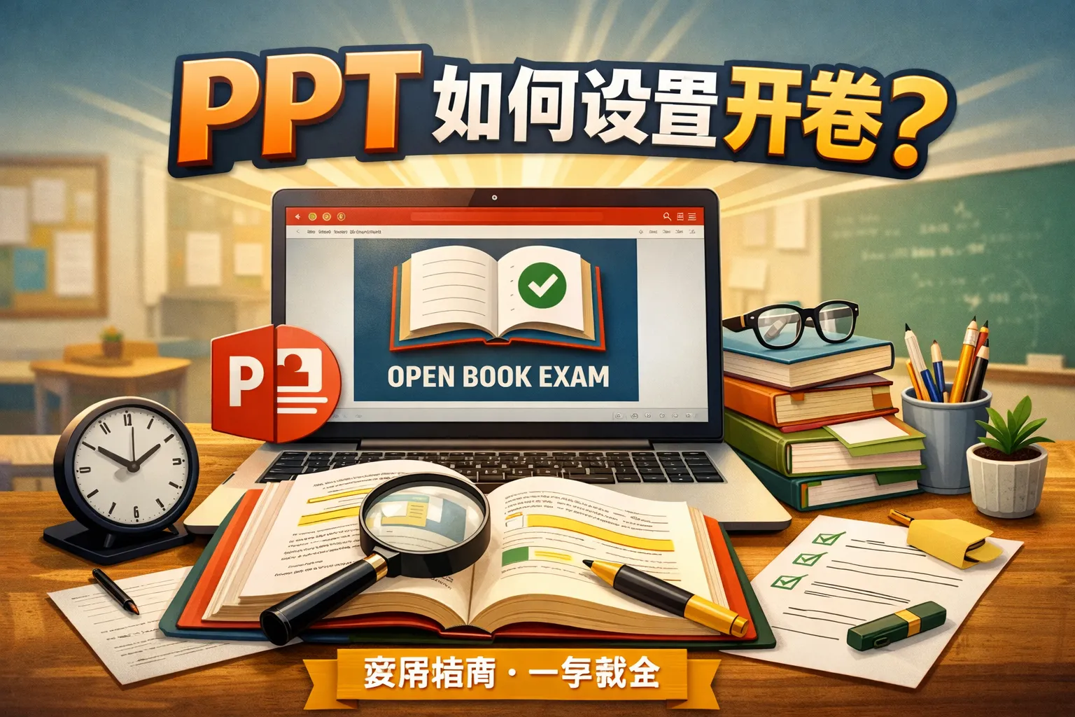 ppt如何设置开卷