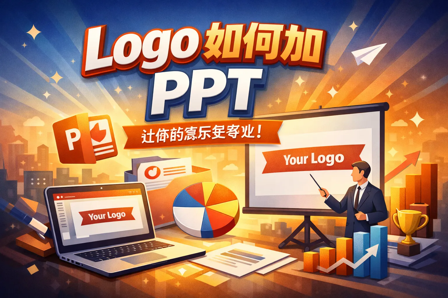 logo如何加ppt