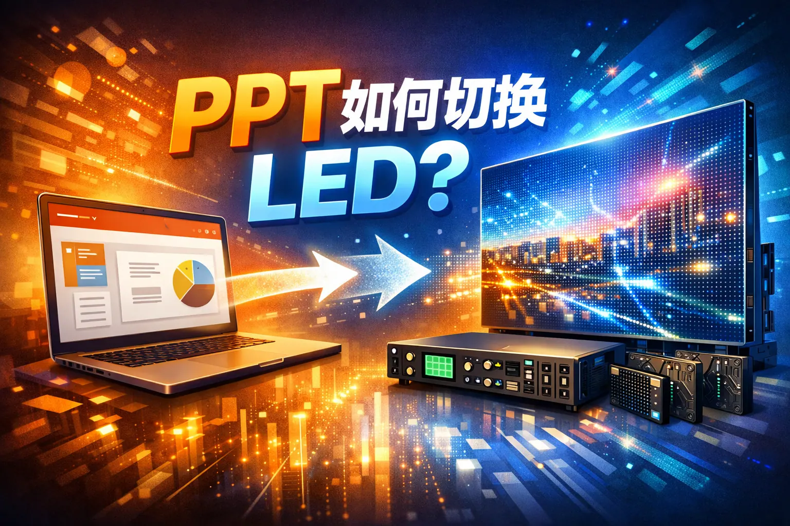 ppt如何切换led