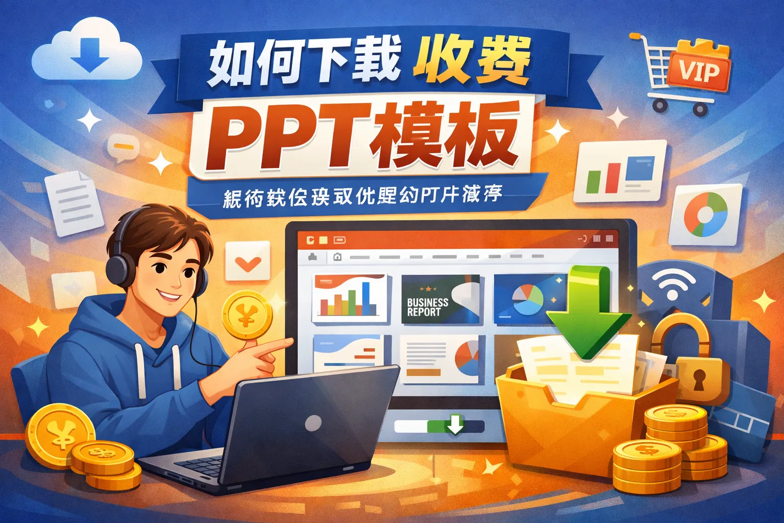 如何下载收费ppt模板