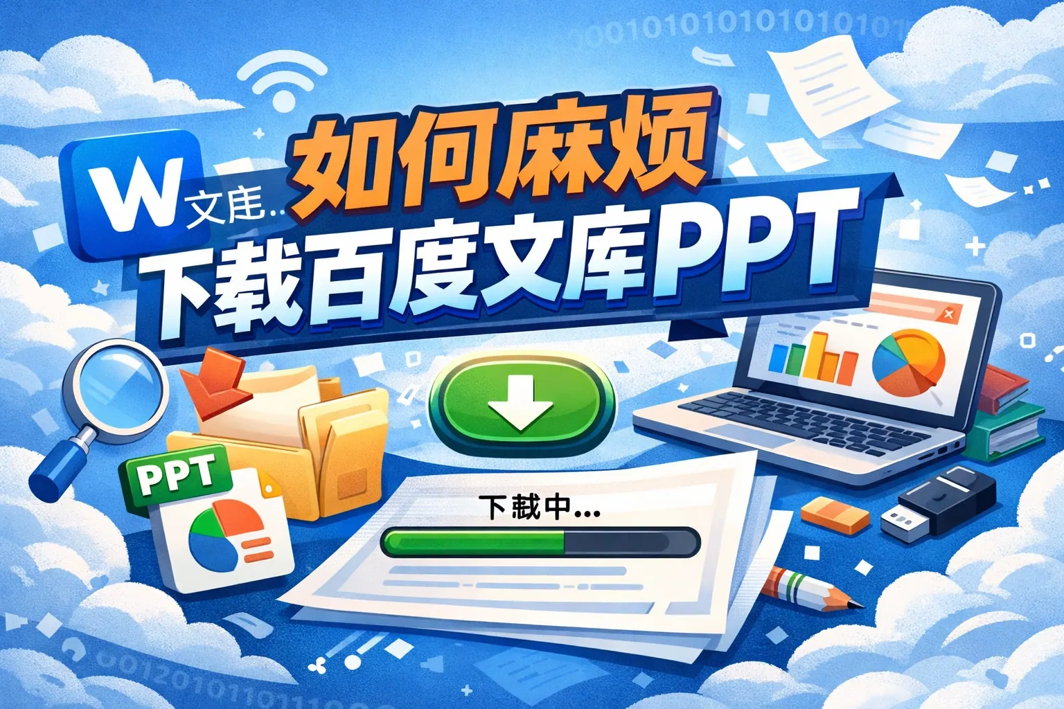 如何麻烦下载百度文库ppt