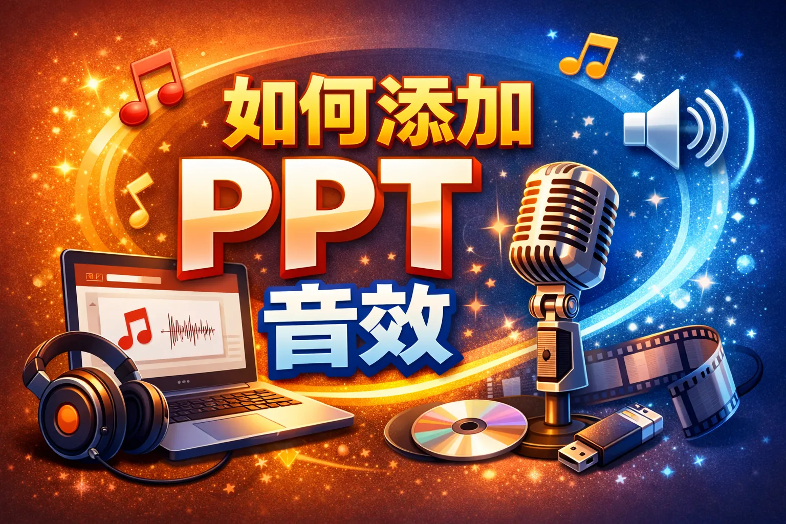 如何添加ppt音效