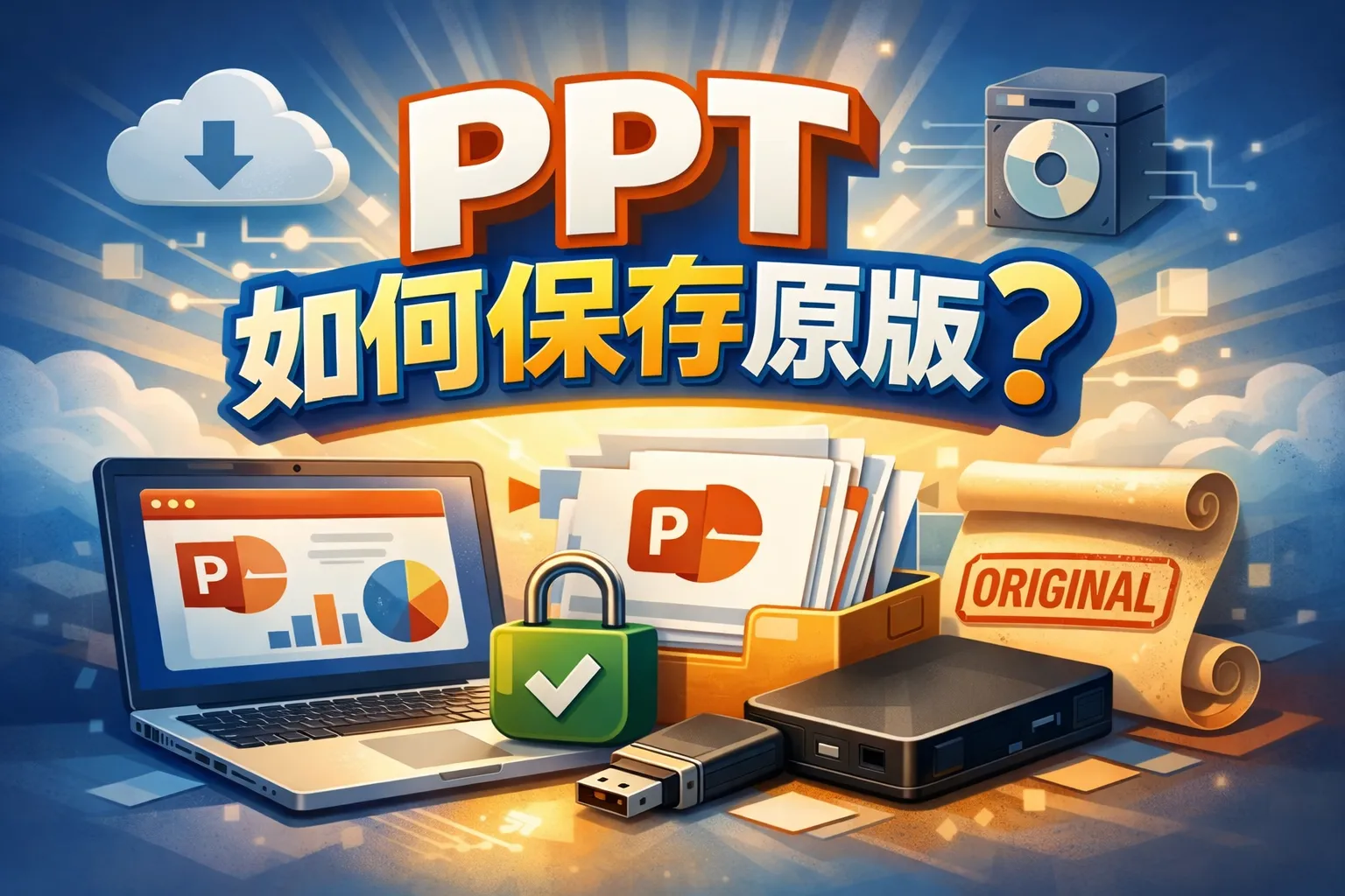 ppt如何保存原版