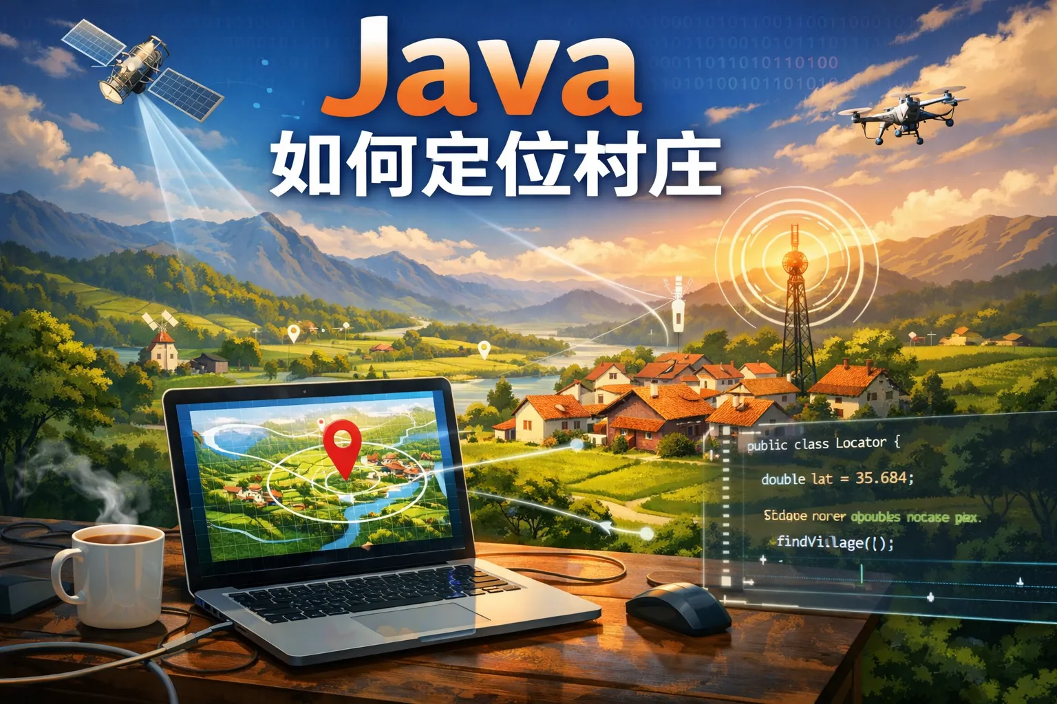 java如何定位村庄