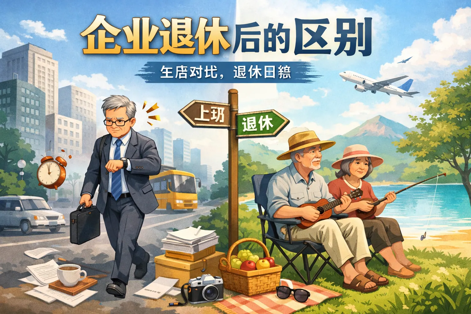 企业退休后的区别