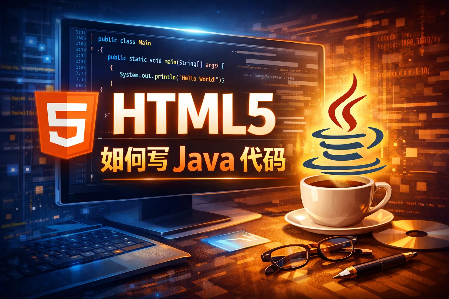 html5如何写java 代码