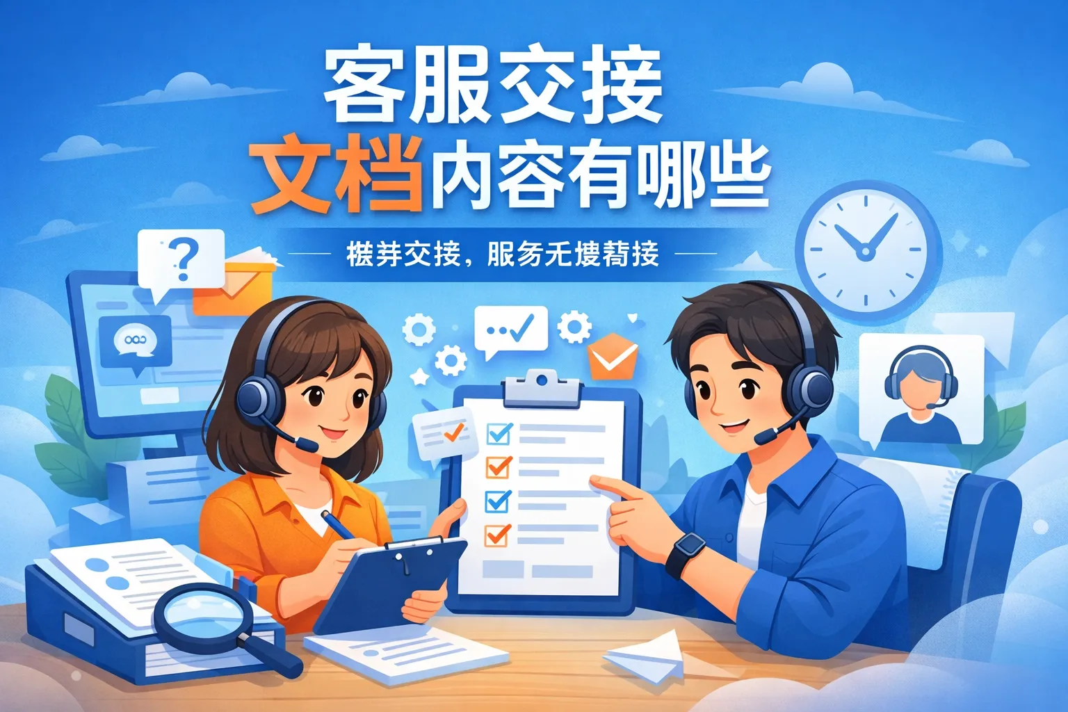 客服交接文档内容有哪些