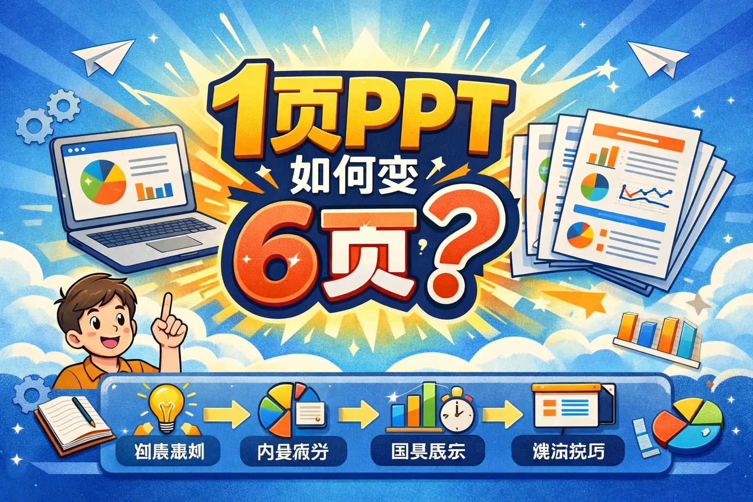 ppt1页如何变6页
