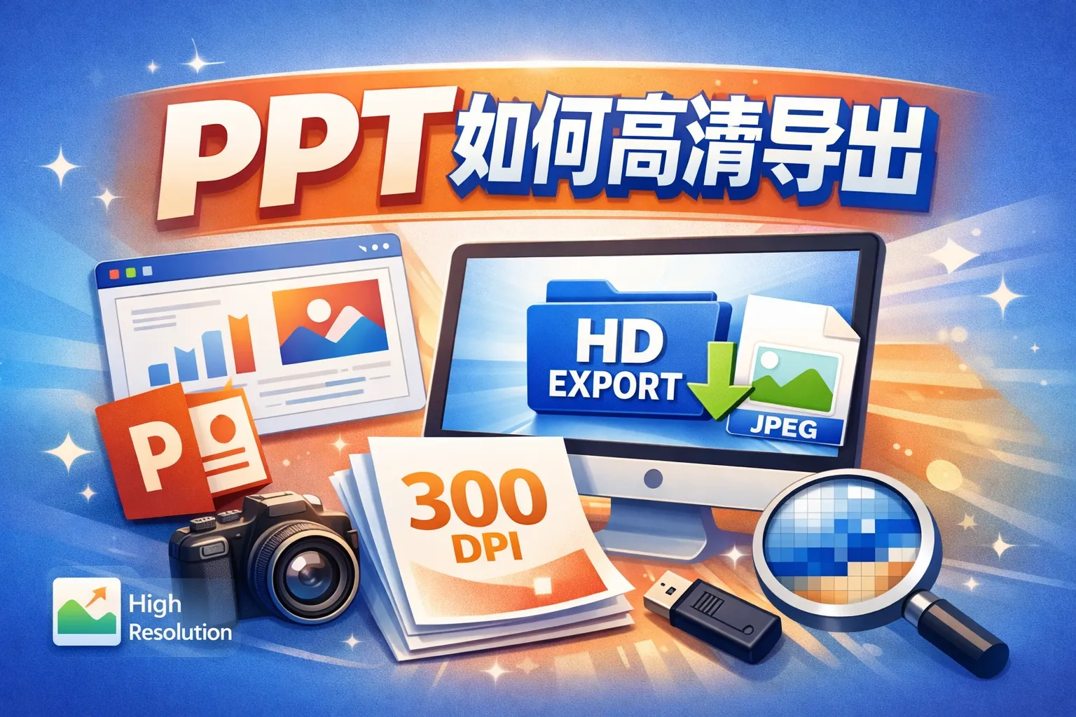 ppt如何高清导出