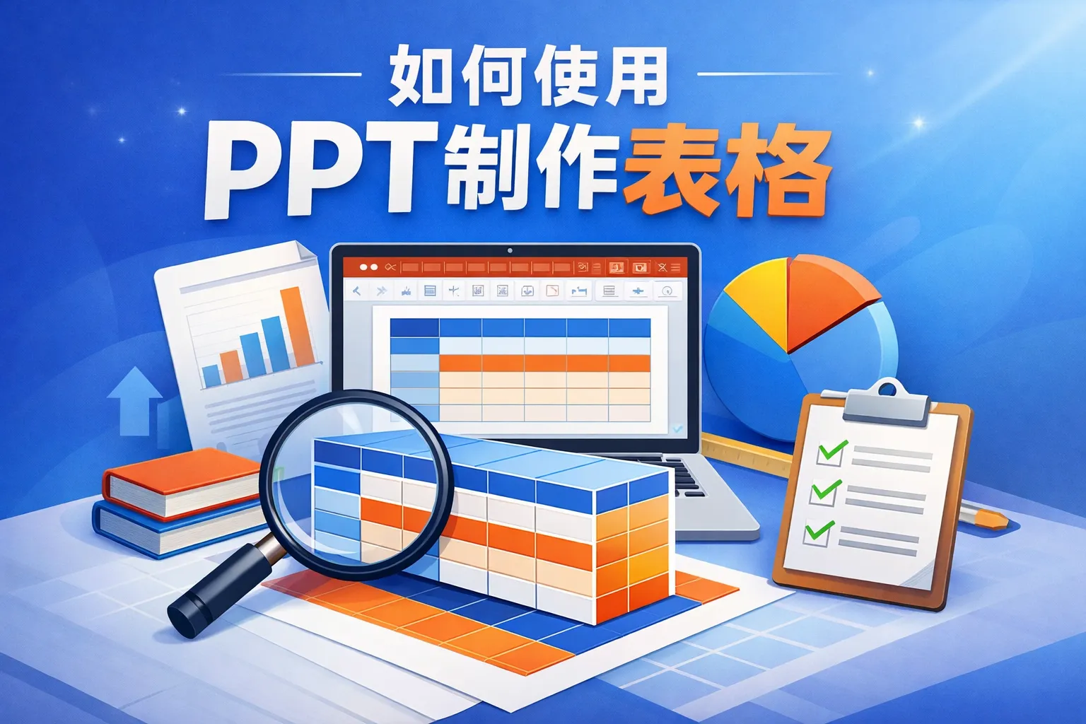 如何使用ppt制作表格