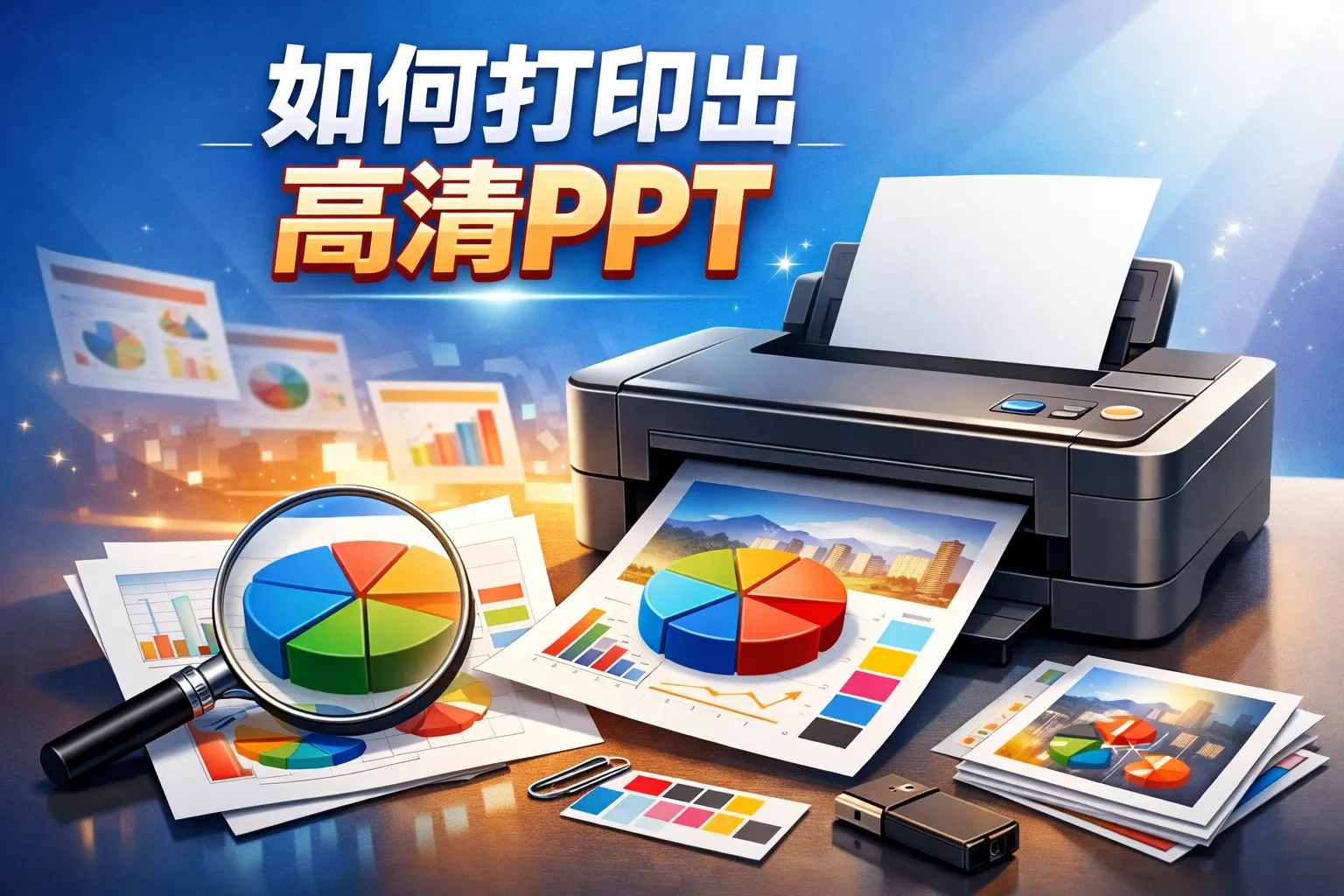 如何打印出高清PPT