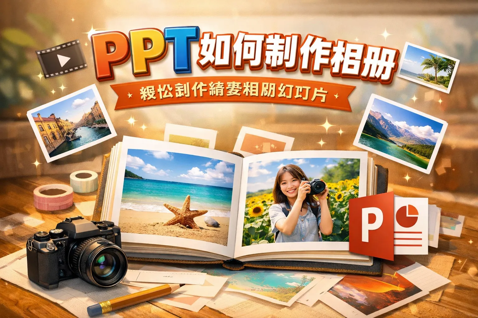 ppt如何制作相册4张ppt