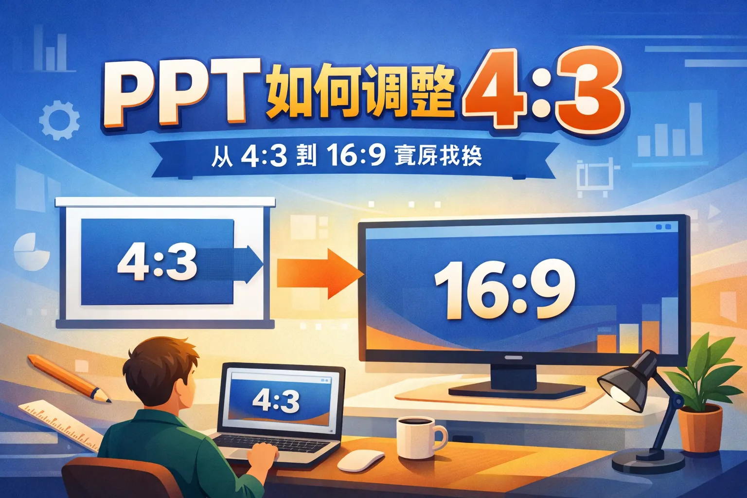 ppt如何调整4 3