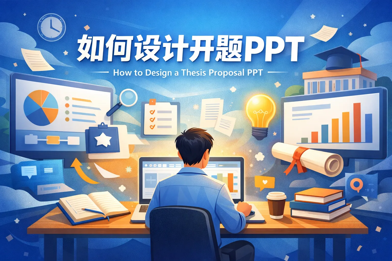 如何设计开题ppt
