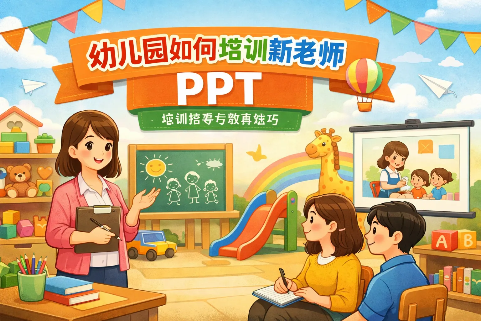 幼儿园如何培训新老师ppt