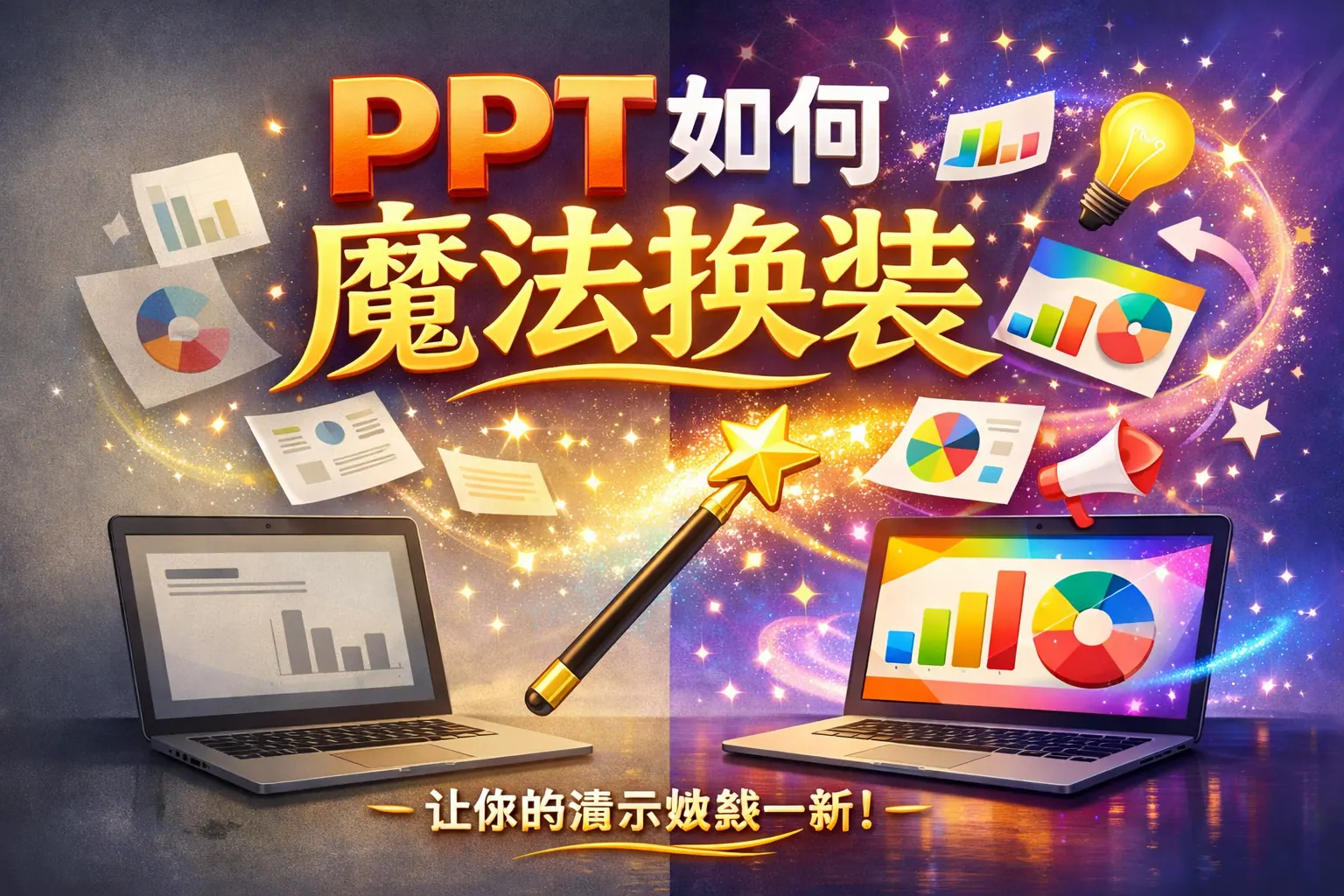 ppt如何魔法换装
