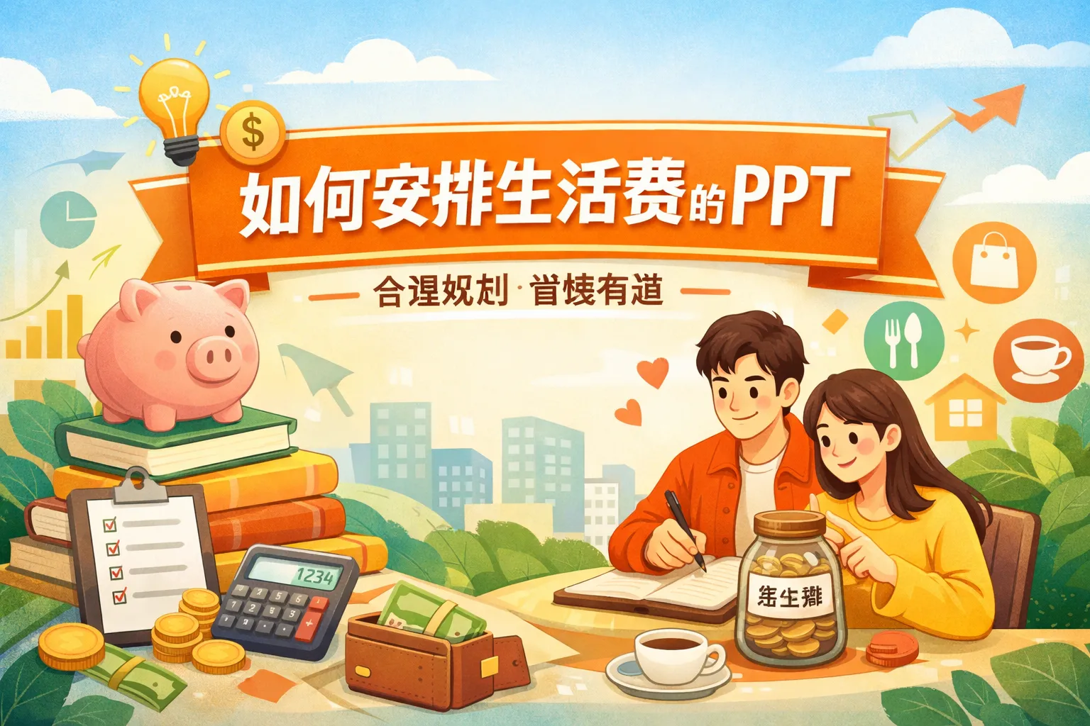 如何安排生活费的ppt