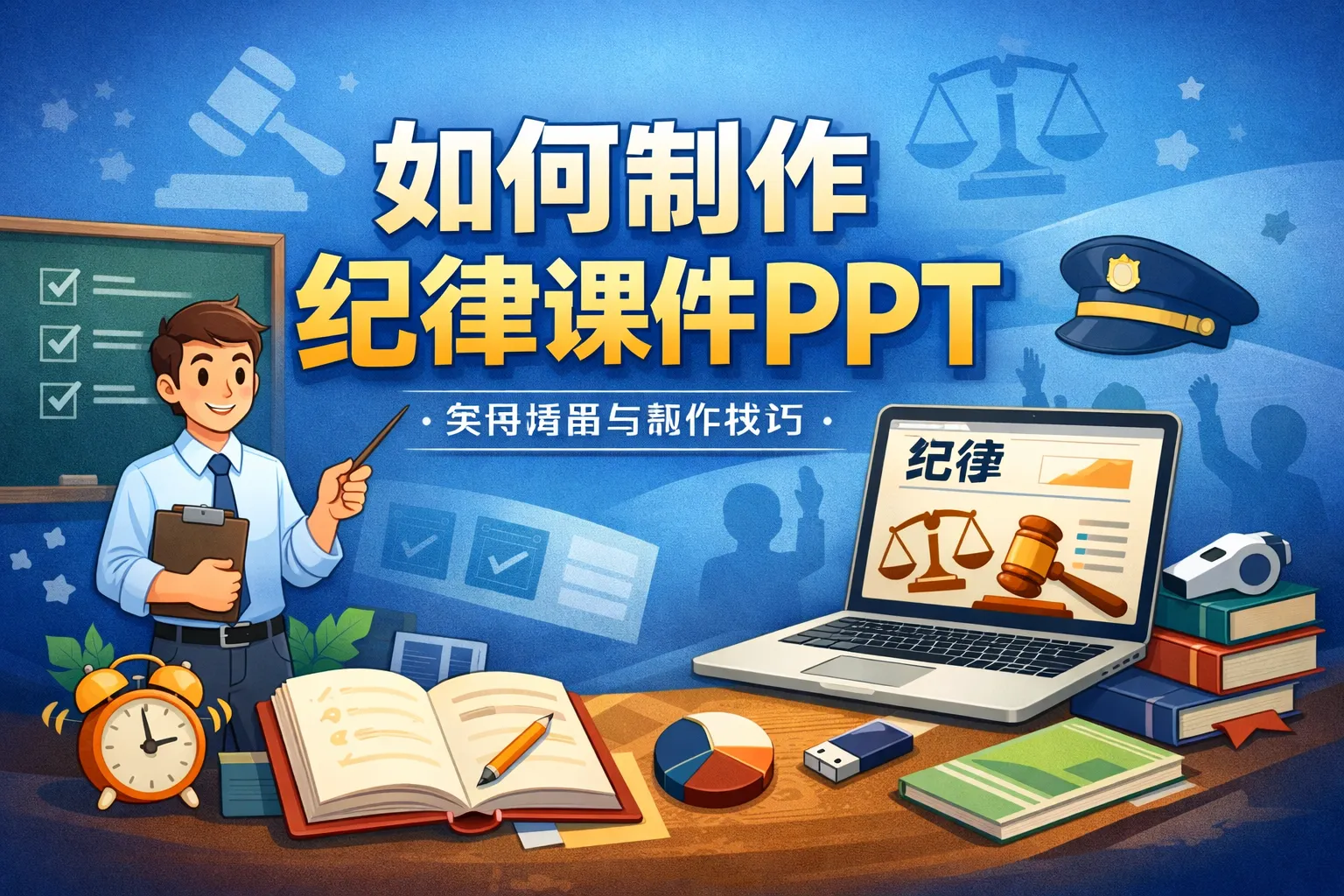 如何制作纪律课件ppt