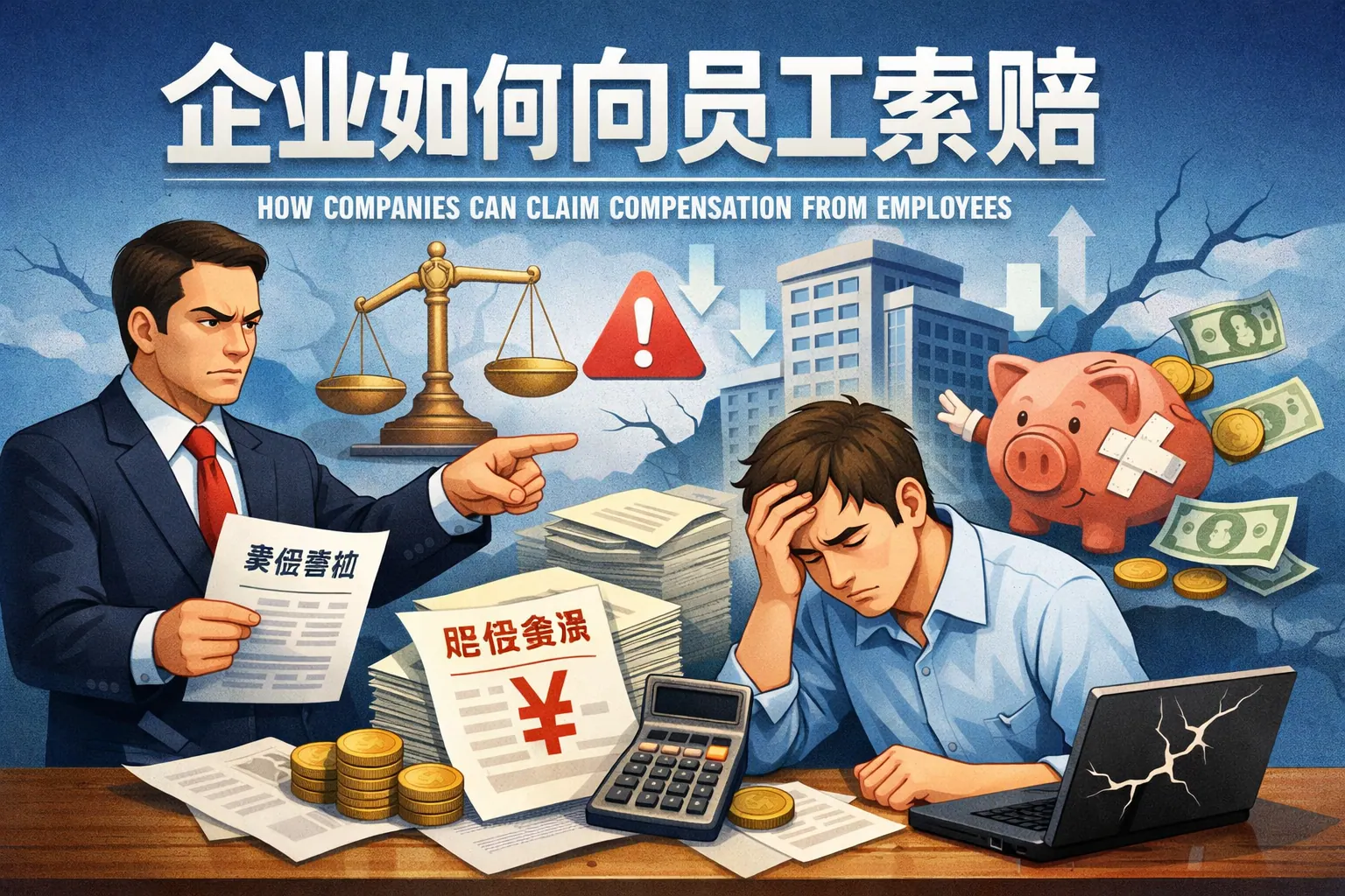 企业如何向员工索赔