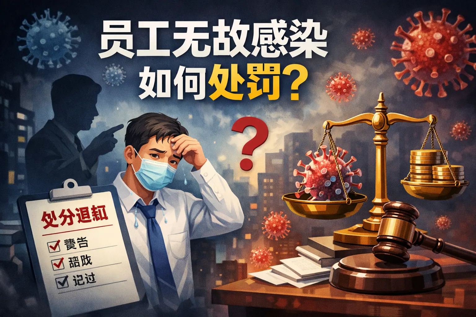 员工无故感染如何处罚