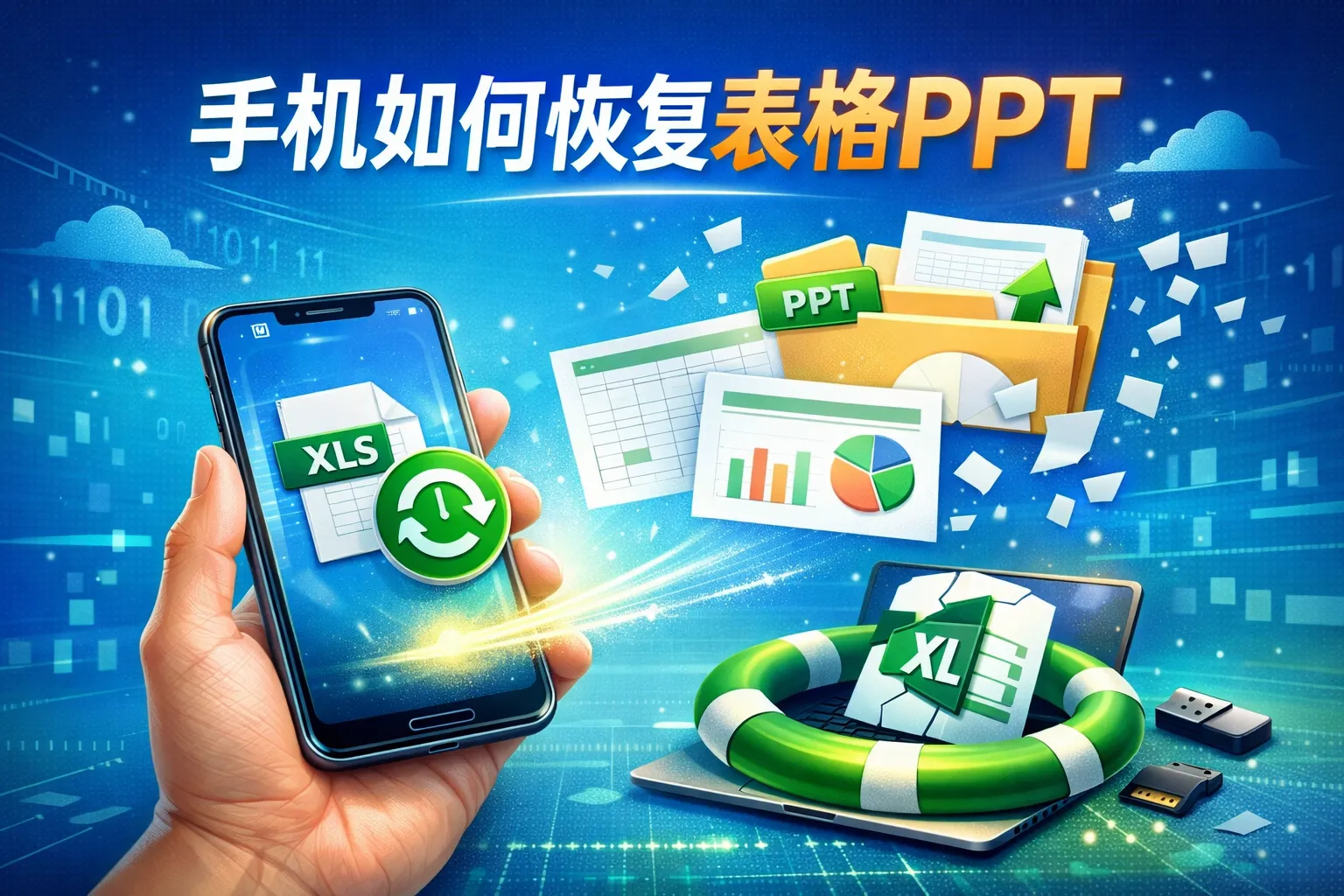 手机如何恢复表格ppt