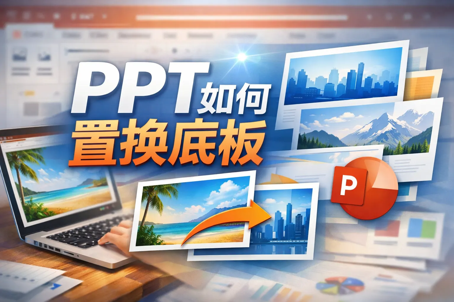 ppt如何置换底板