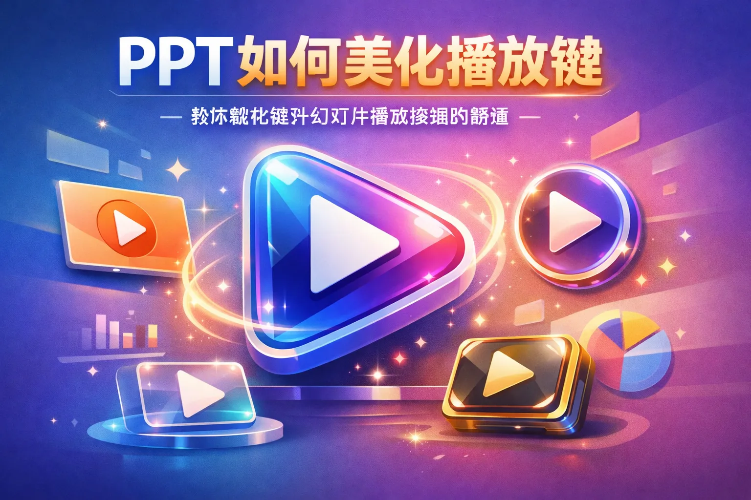 ppt如何美化播放键