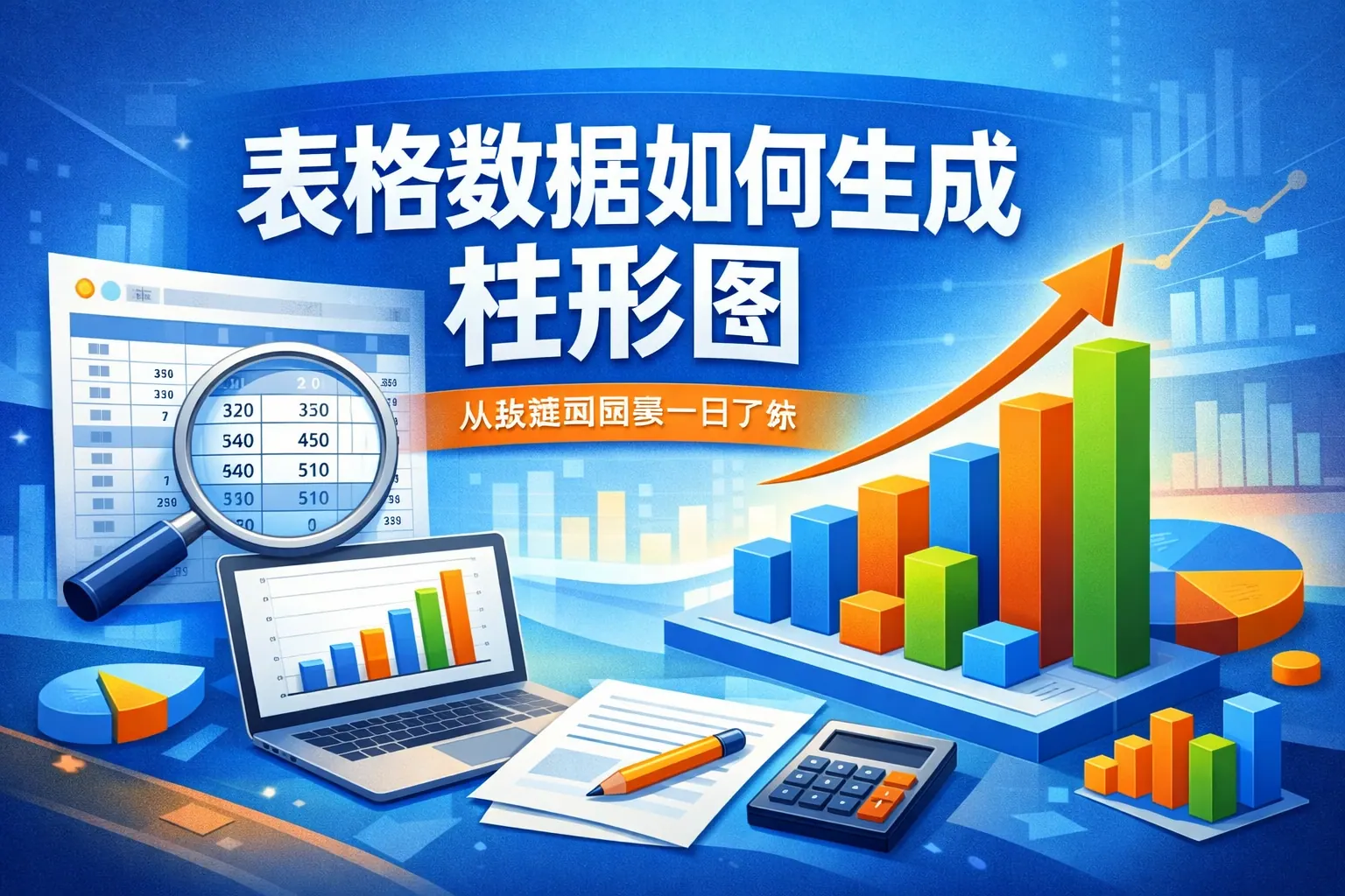 ppt表格数据如何生成柱形图