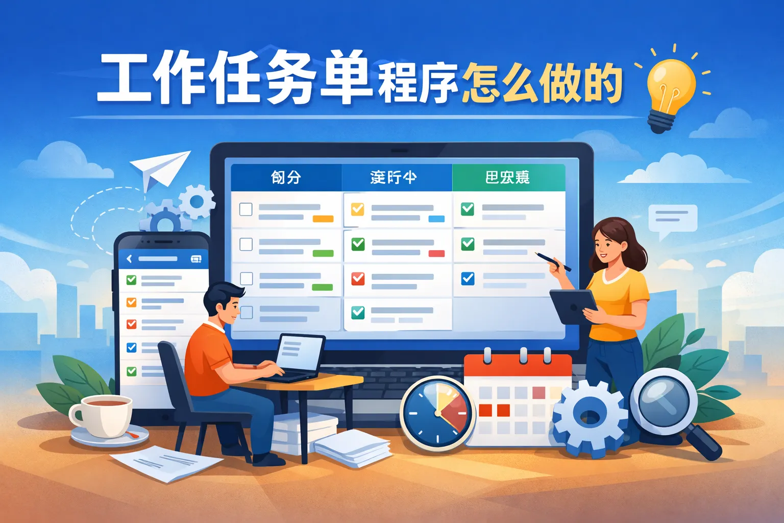 工作任务单程序怎么做的