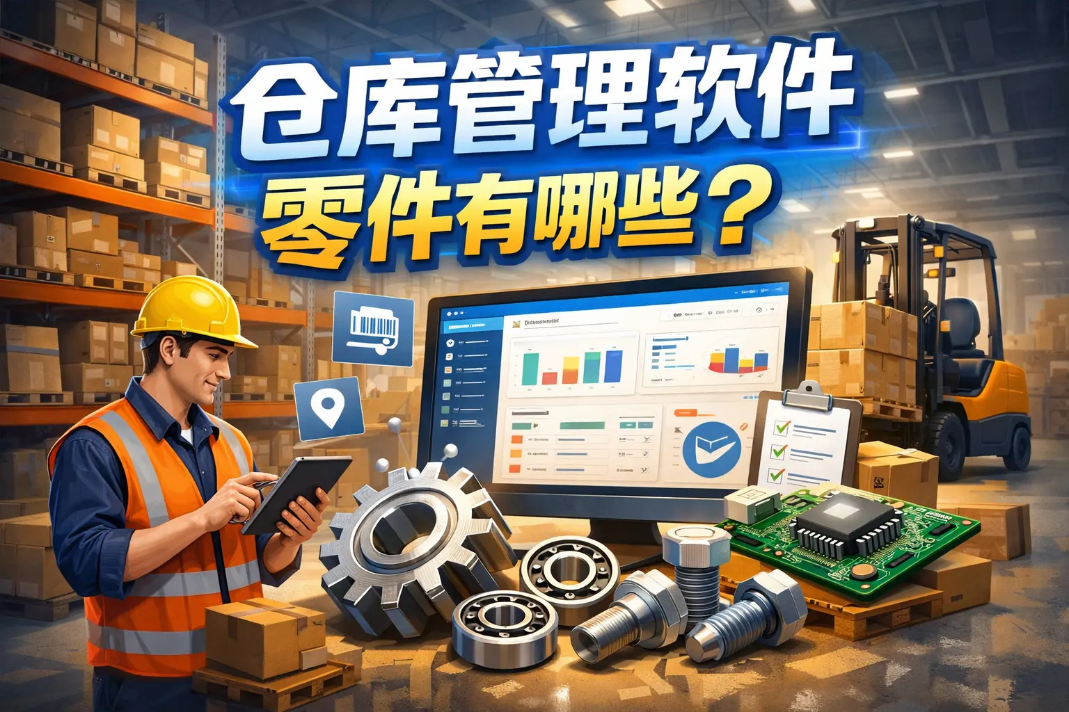 仓库管理软件零件有哪些