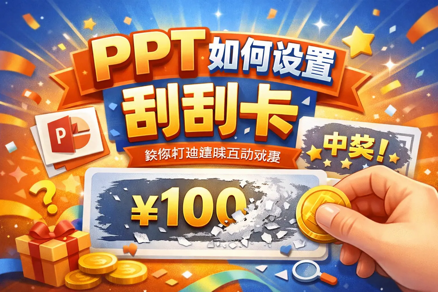 ppt如何设置刮刮卡