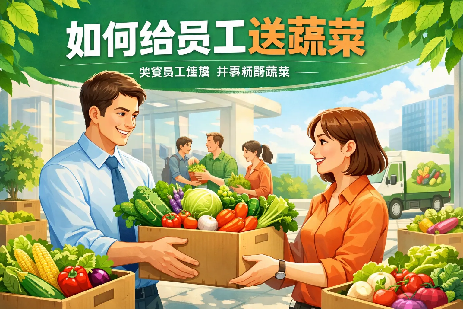 如何给员工送蔬菜