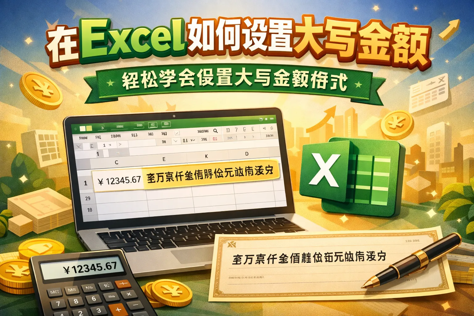 在excel如何设置大写金额