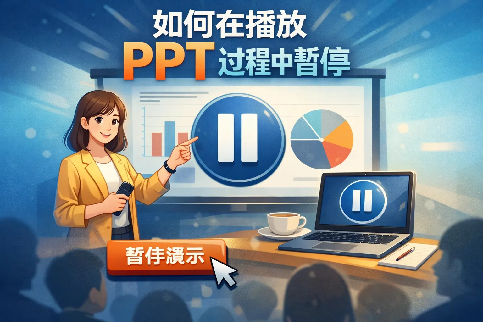 如何在播放ppt过程中暂停