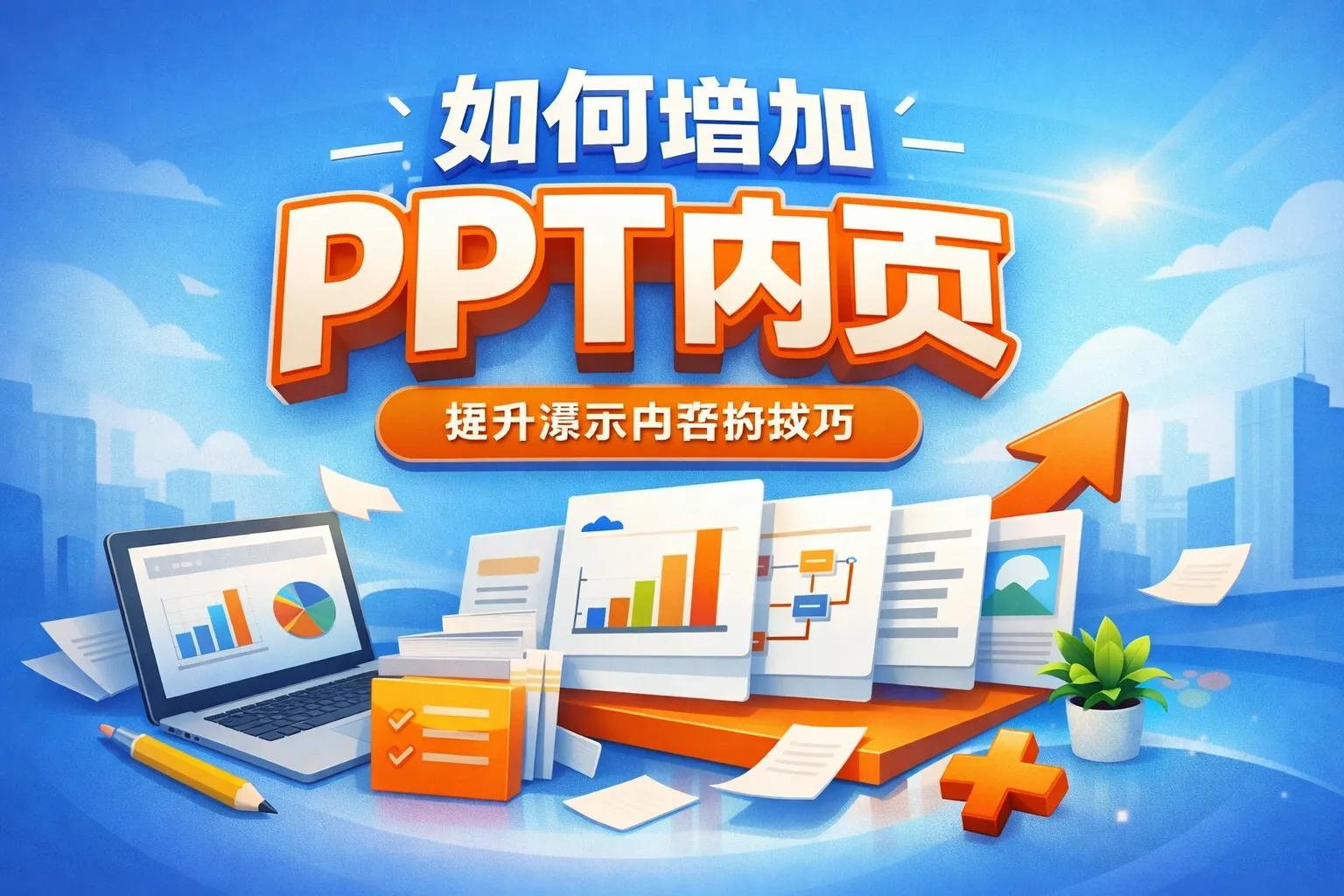 如何增加ppt内页