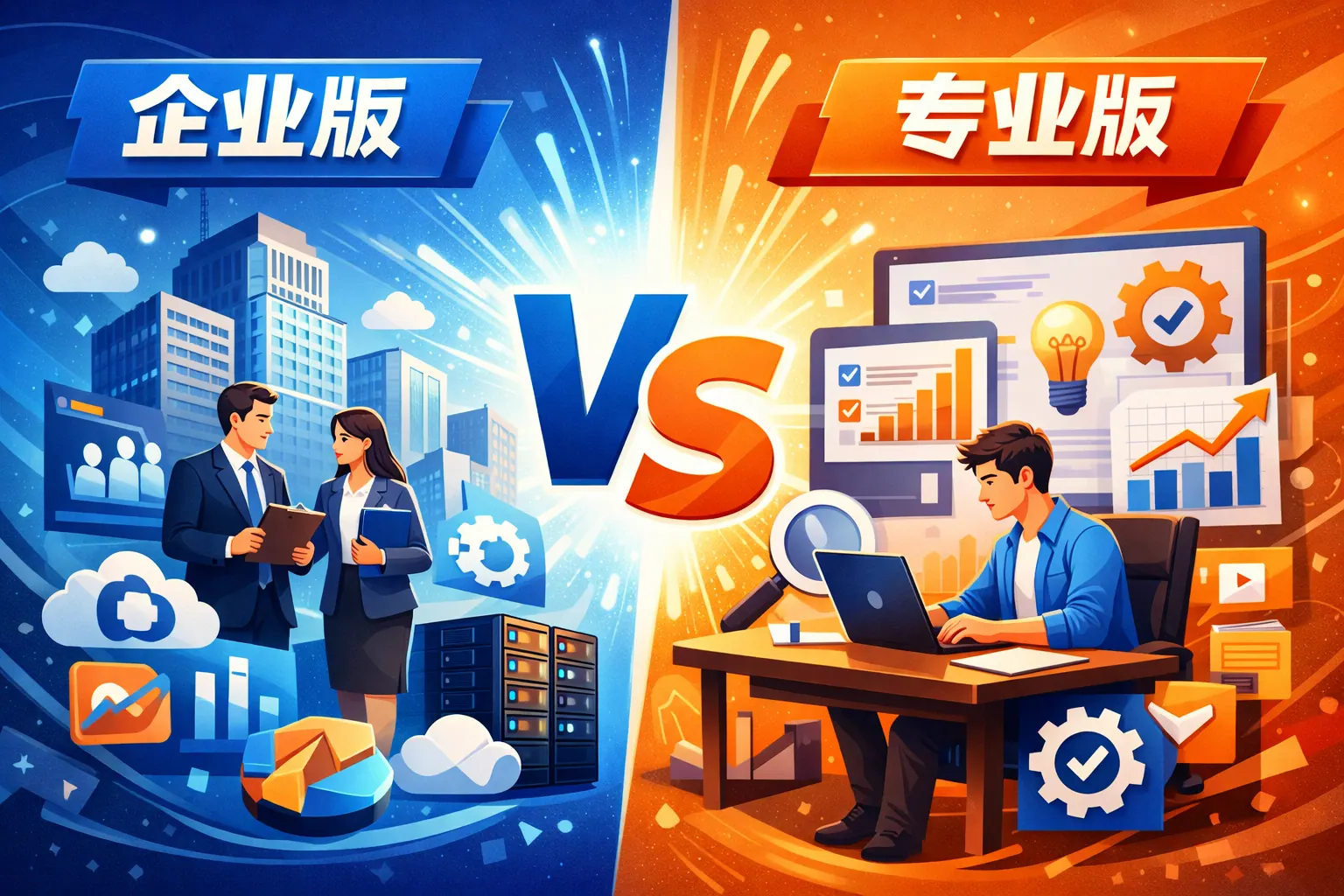 企业版专业版有什么区别