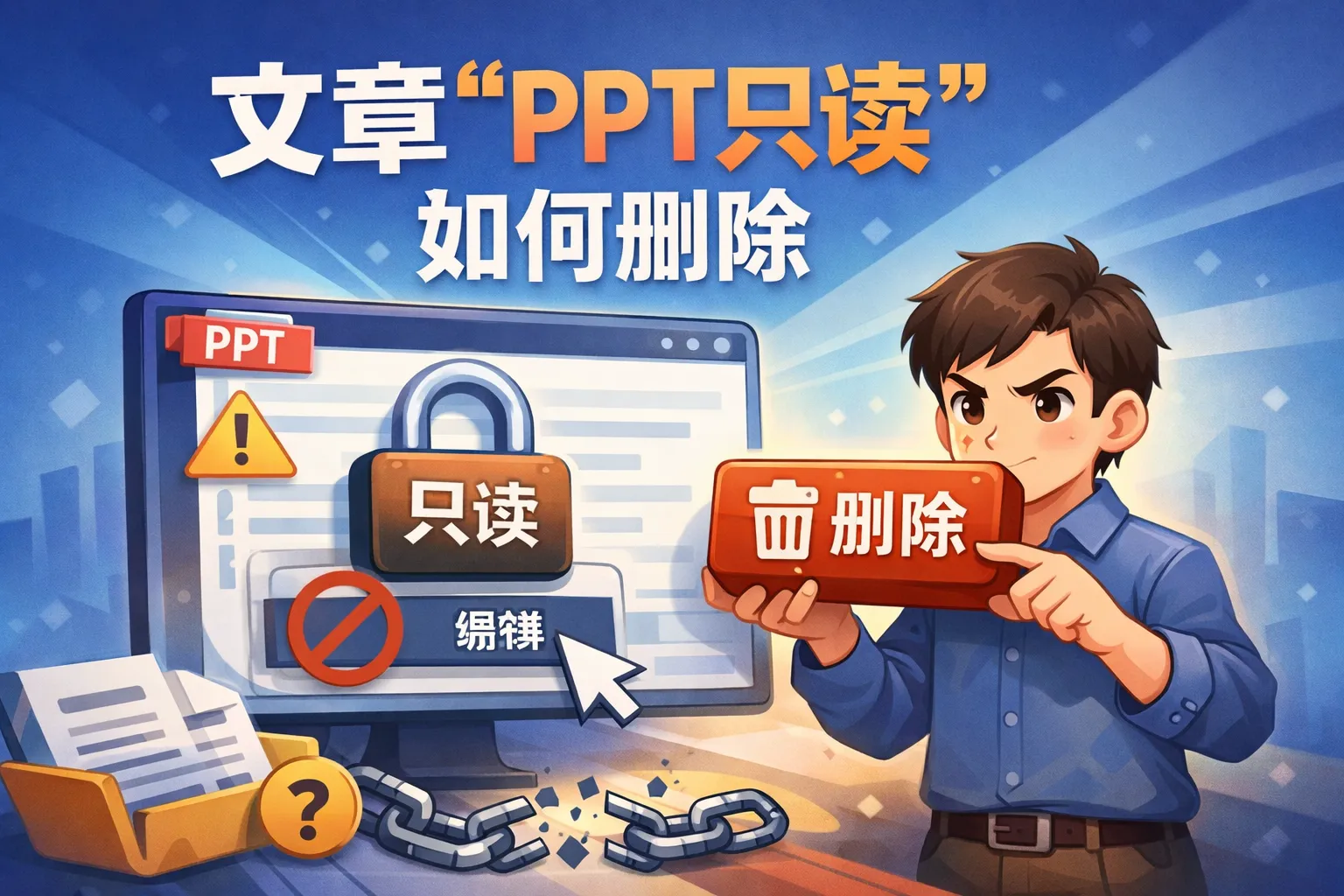 ppt只读如何删除