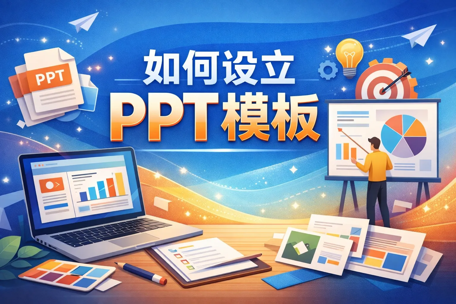 如何设立ppt模板